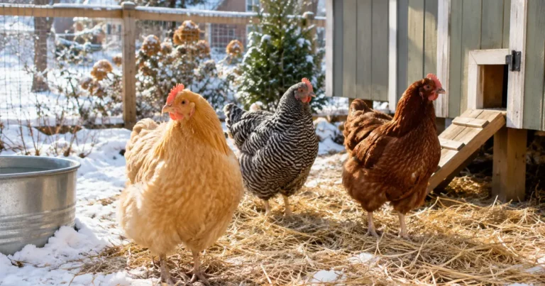 How to Keep Chickens Warm in Winter (Without Fire Risk)